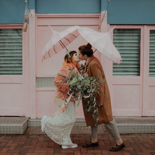Flower Farm Floristry, a gorgeous picture by Belle Art Photography of Amanda and Aimee's winter wedding in Southport.