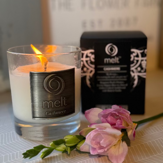 A beautiful scented candle made by Melt in Clitheroe