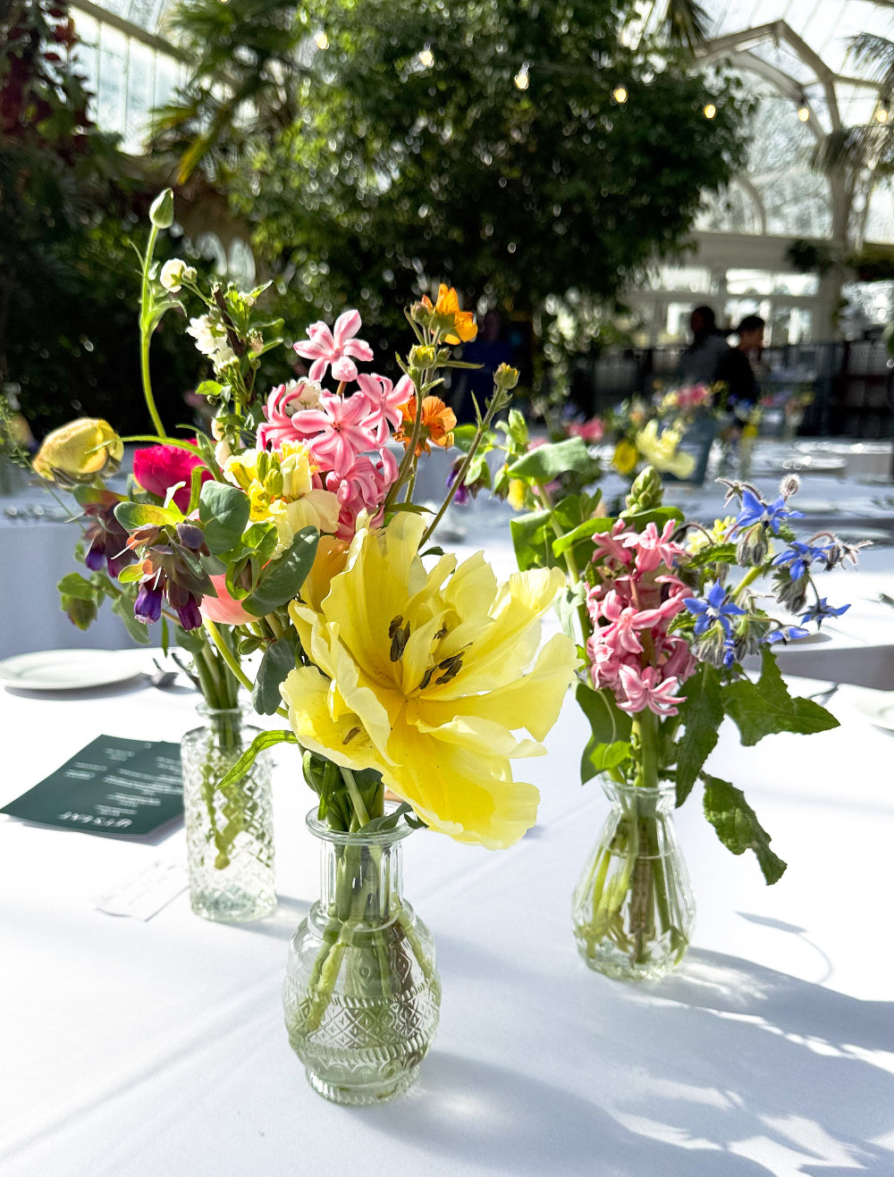 Bud Vase Posies for weddings