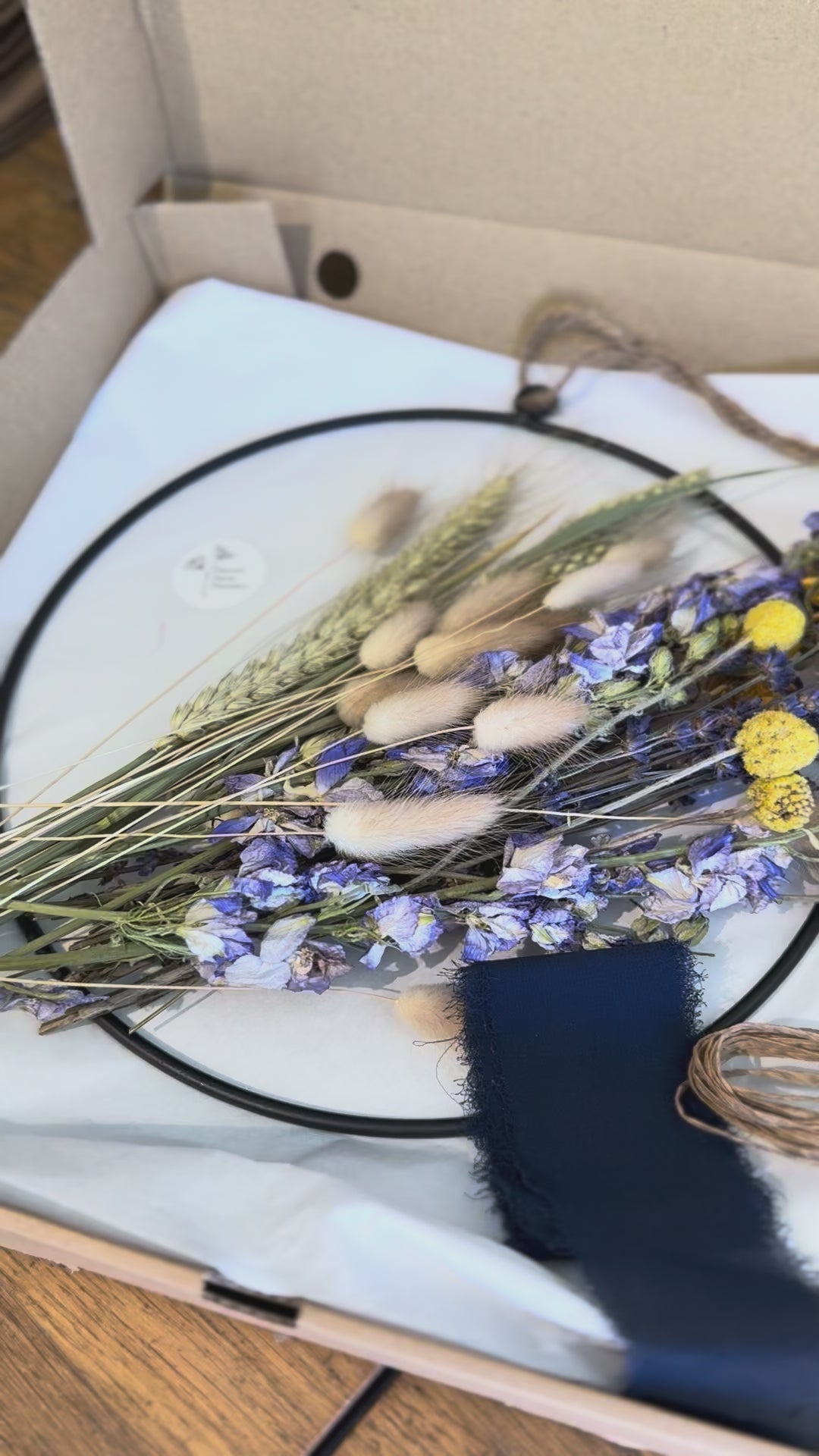 wreath making kit in its box